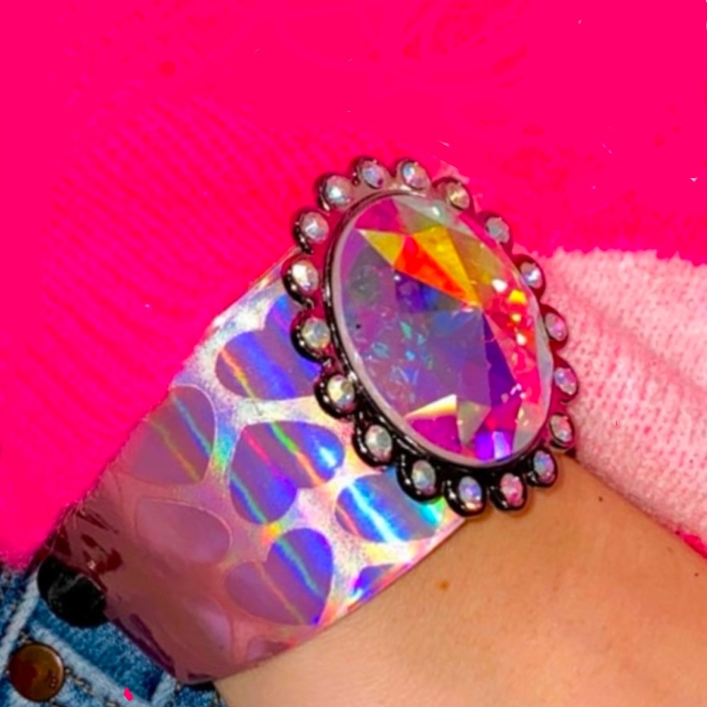 Heart and sparkles cuff by Keep It Gypsy